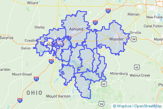 Service Area Map