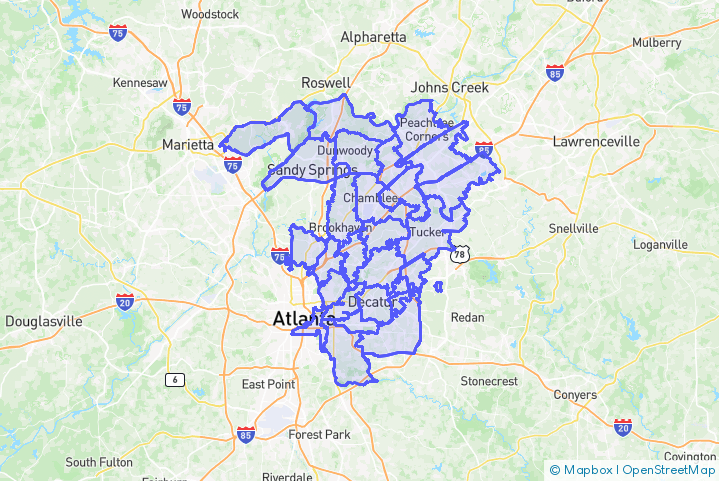 Service Area Map