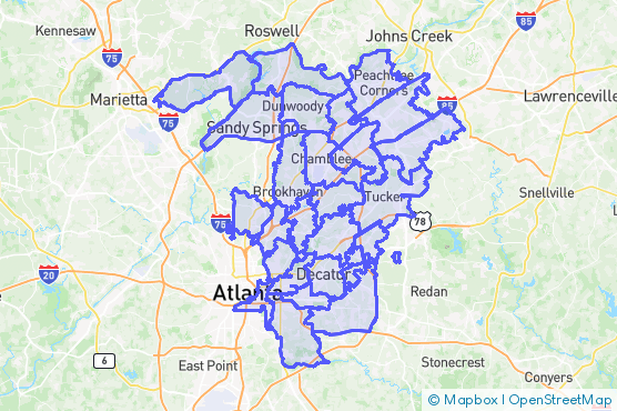 Service Area Map