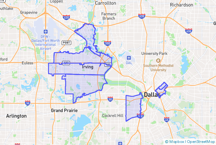 Service Area Map