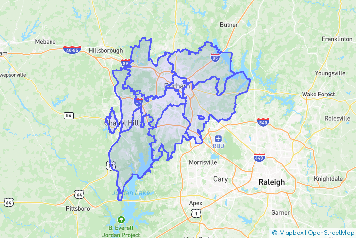 Service Area Map