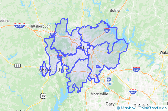 Service Area Map