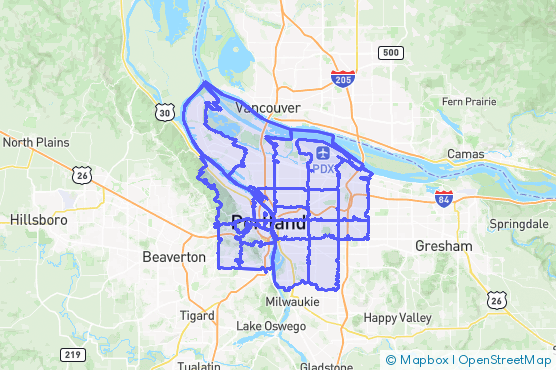 Service Area Map