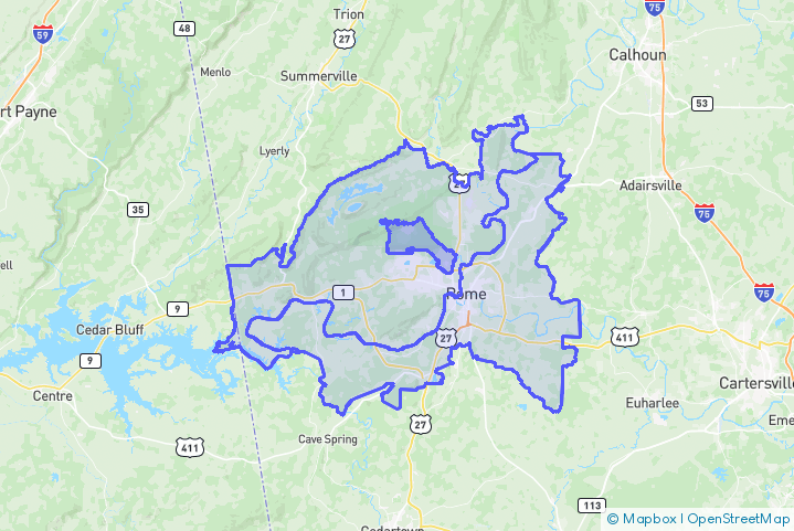 Service Area Map