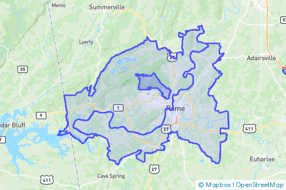 Service Area Map