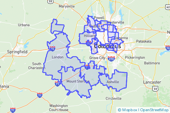 Service Area Map