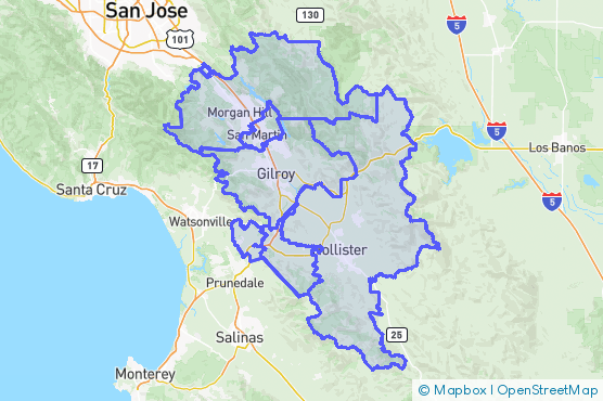 Service Area Map