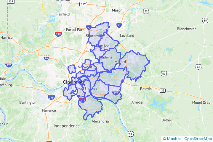 Service Area Map