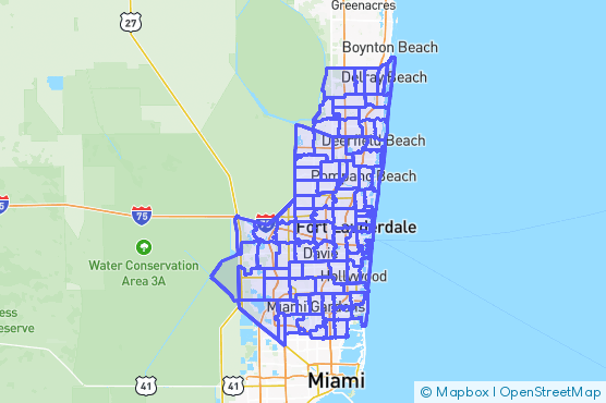 Service Area Map