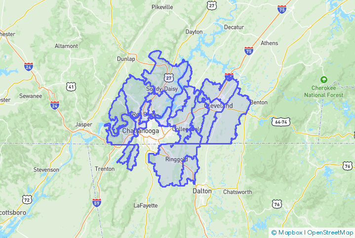 Service Area Map