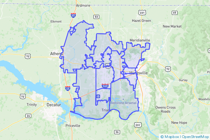 Service Area Map