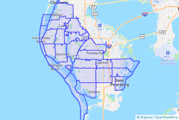 Service Area Map