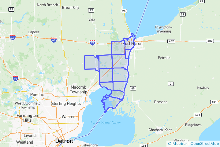 Service Area Map