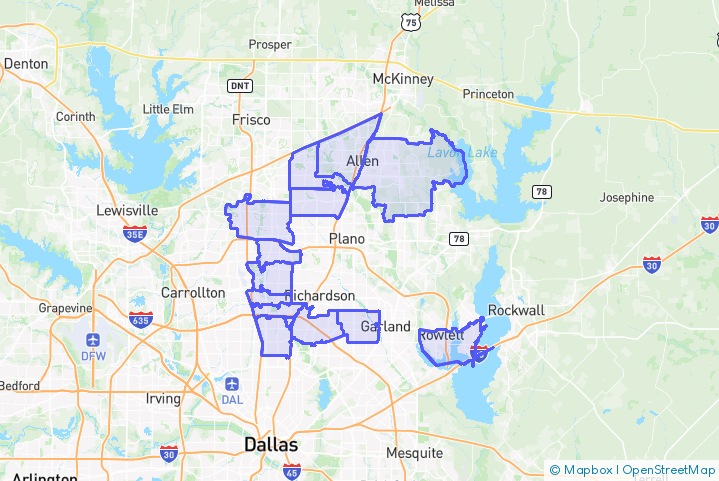 Service Area Map