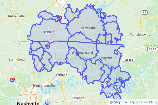 Service Area Map