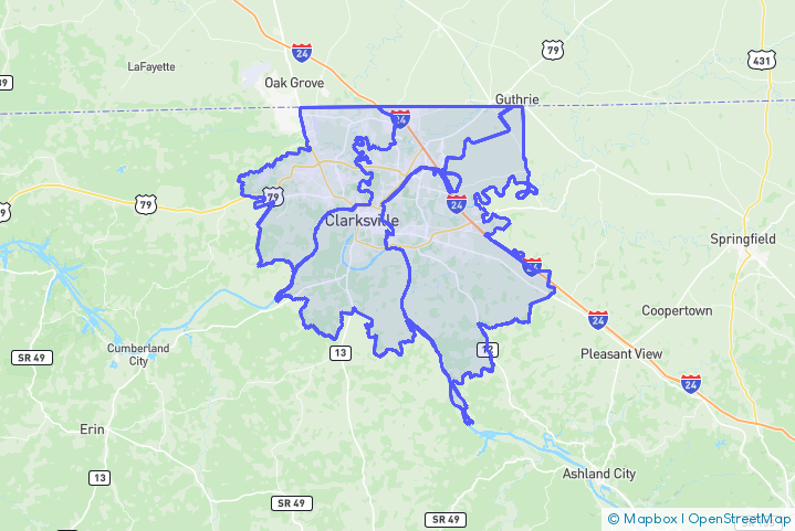 Service Area Map