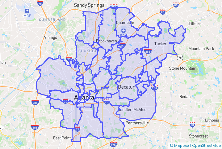 Service Area Map
