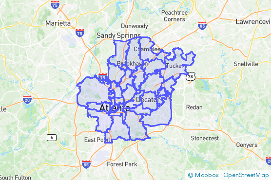 Service Area Map