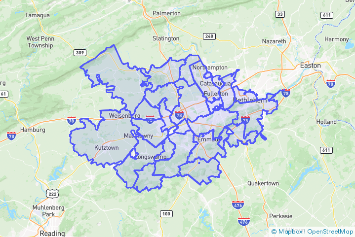 Service Area Map