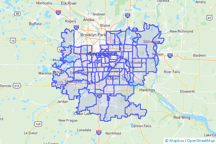 Service Area Map