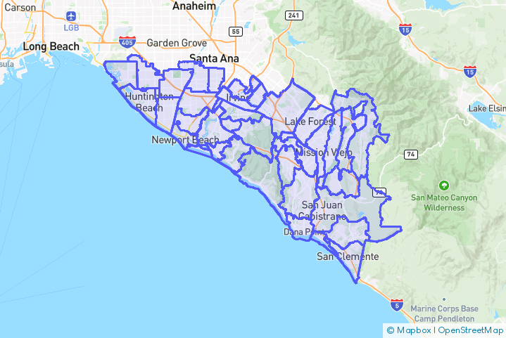 Service Area Map