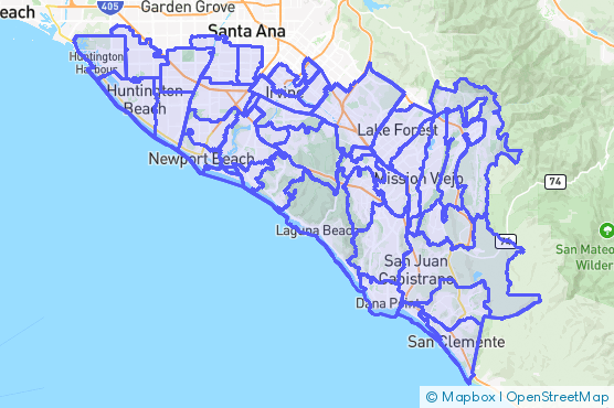 Service Area Map