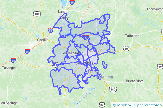 Service Area Map