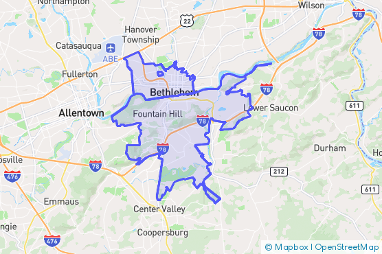 Service Area Map