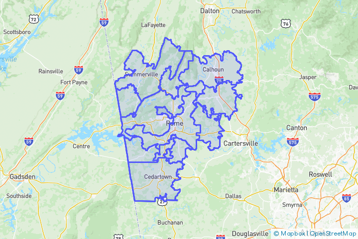Service Area Map
