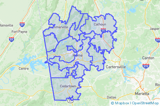Service Area Map