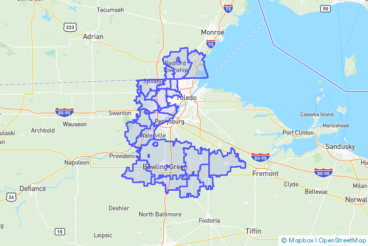 Service Area Map