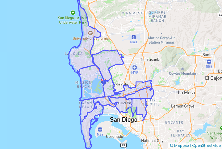 Service Area Map