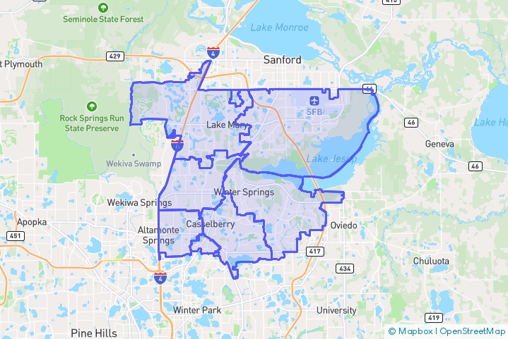 Service Area Map