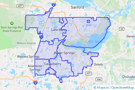 Service Area Map