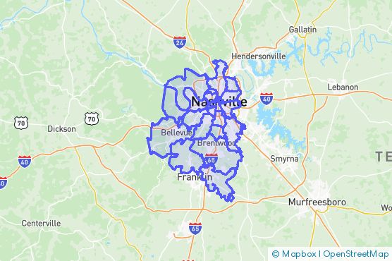 Service Area Map