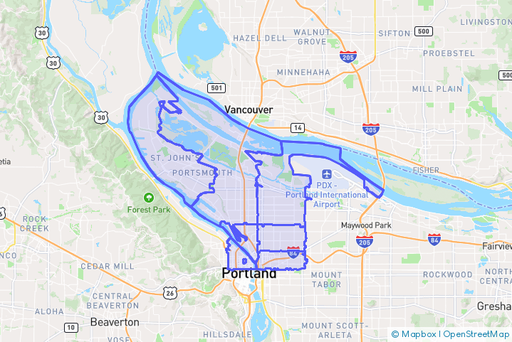 Service Area Map