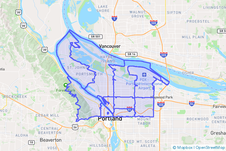 Service Area Map