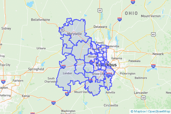 Service Area Map