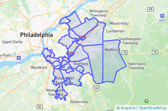 Service Area Map