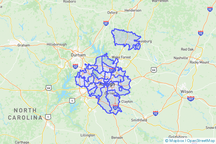 Service Area Map