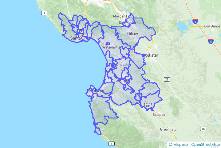 Service Area Map