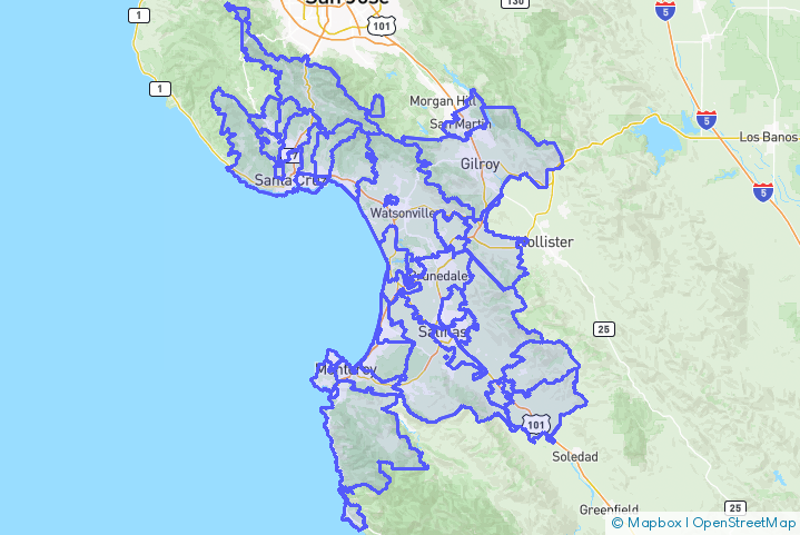 Service Area Map