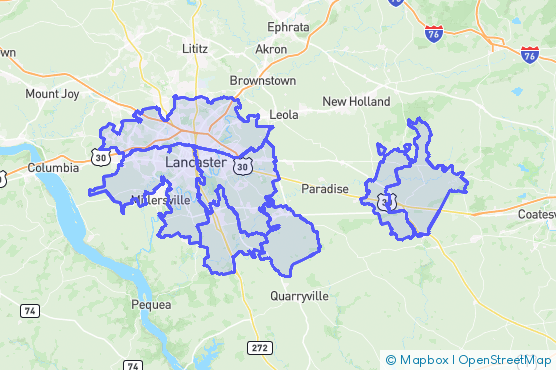 Service Area Map