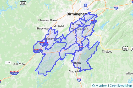 Service Area Map