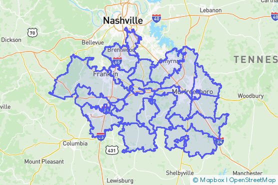 Service Area Map