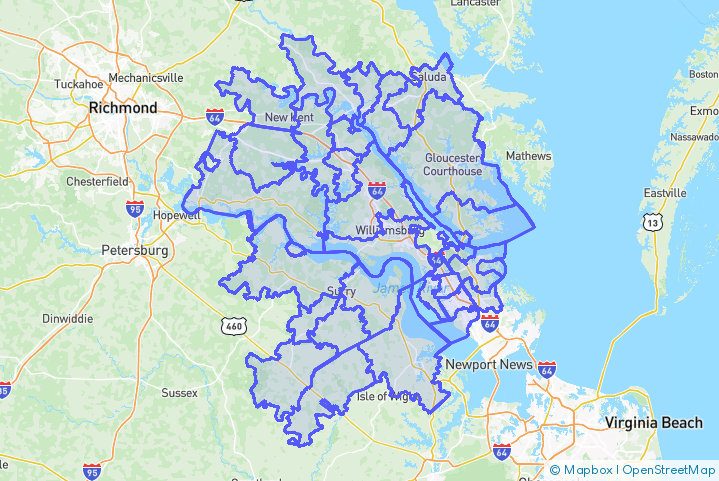 Service Area Map