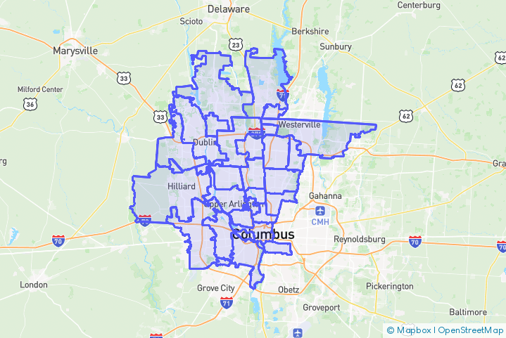 Service Area Map