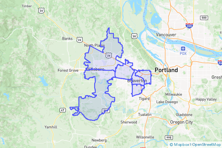 Service Area Map