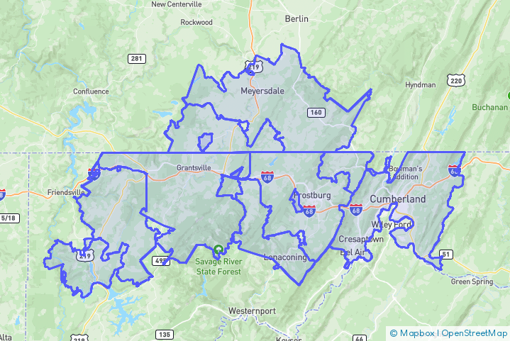 Service Area Map