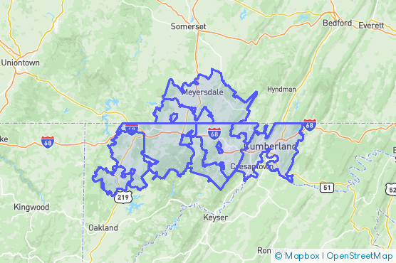 Service Area Map